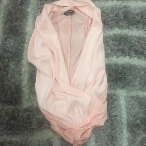 Bebe draped bodysuit blouse